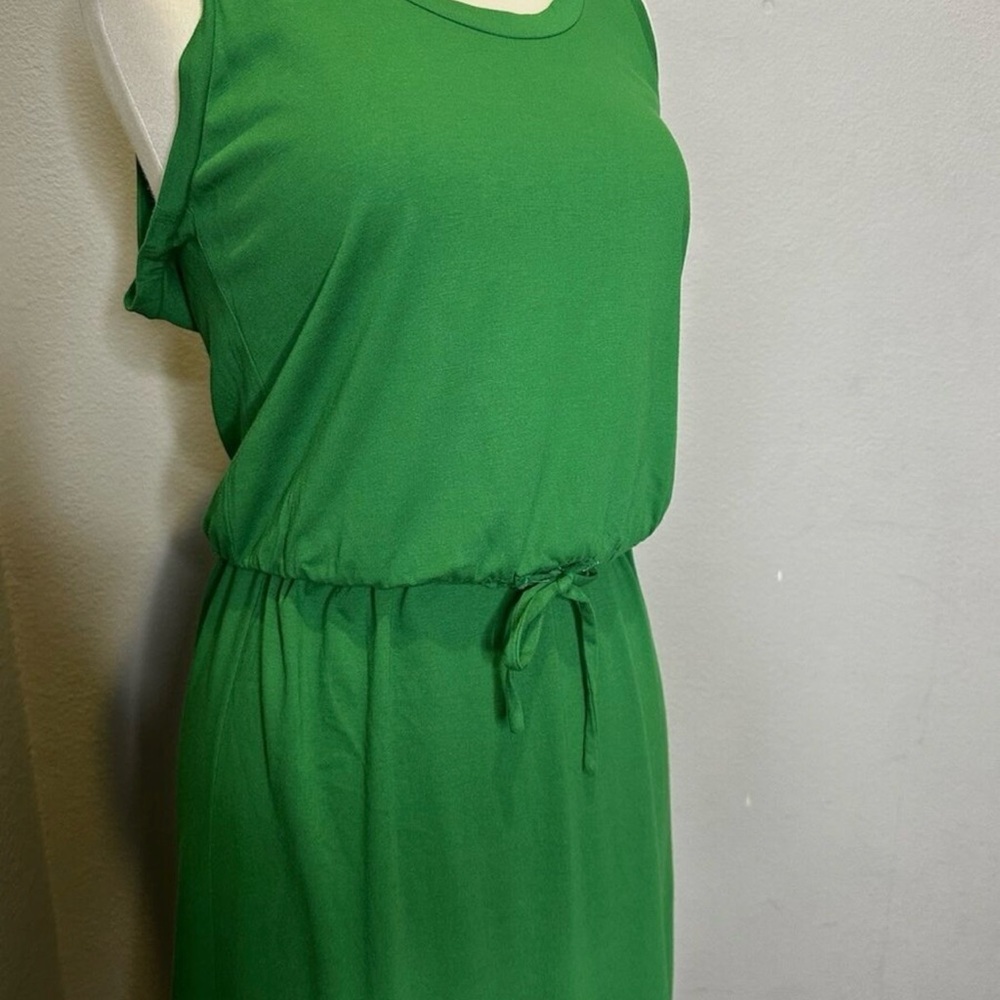 NWT Gap Drawstring Maxi Dress Size XS Green - Picture 2 of 6